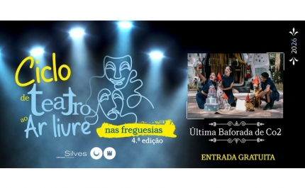 CICLO DE TEATRO AO AR LIVRE LEVA «A ÚLTIMA BAFORADA DE CO2» ÀS FREGUESIAS DO CONCELHO DE SILVES