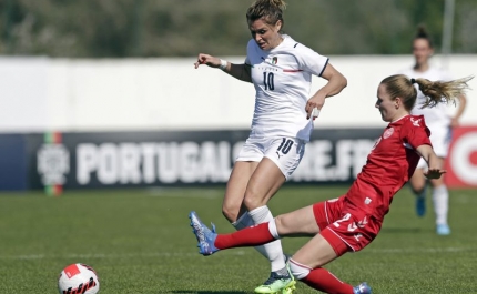 Algarve Cup: Itália vence Dinamarca pela margem mínima no jogo de abertura