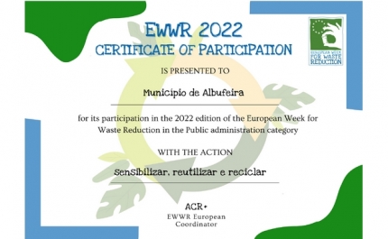 MUNICÍPIO DE ALBUFEIRA ASSOCIA-SE À SEMANA EUROPEIA DA PREVENÇÃO DE RESÍDUOS 