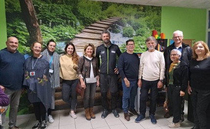 UNIR recebe visita de caminhante de Itália