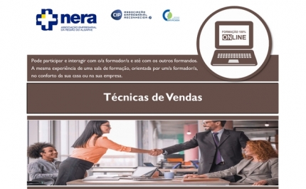  Formação Online - Ação de Formação: Técnicas de Vendas