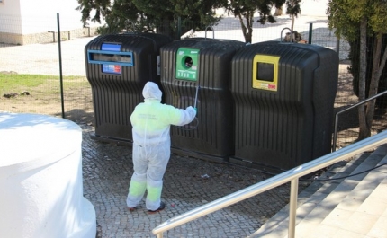 Castro Marim reforça a limpeza e desinfeção de contentores 