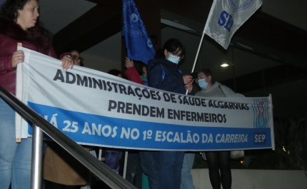 Manuel Pizarro recebido em Faro por comitiva do Sindicato dos Enfermeiros Portugueses