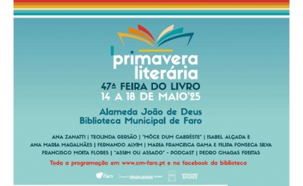 «Primavera Literária» vai promover um conjunto alargado de atividades na Biblioteca Municipal de Faro e Jardim da Alameda