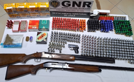 Detido por violência doméstica em Loulé na posse de armas e munições