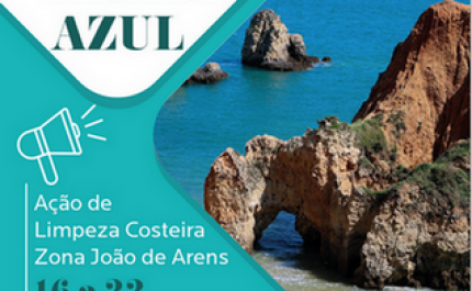 A ação Arade Azul regressa dedicando uma semana à limpeza costeira na zona João de Arens em Portimão