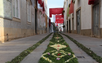 Tapetes floridos regressam às ruas de São Brás de Alportel no Domingo de Páscoa para receber a Festa das Tochas Floridas