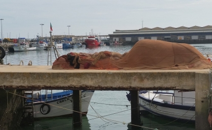 Pescadores alertam para risco de desmoronamento dos cais do porto de Olhão 