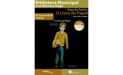 Teatro Alternativo apresenta O Livro de Papel na Biblioteca Municipal de Olhão