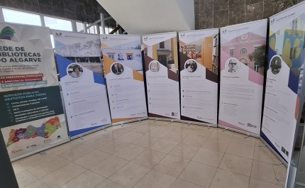 Exposição «Patronos das Bibliotecas» vai percorrer as Bibliotecas do Algarve