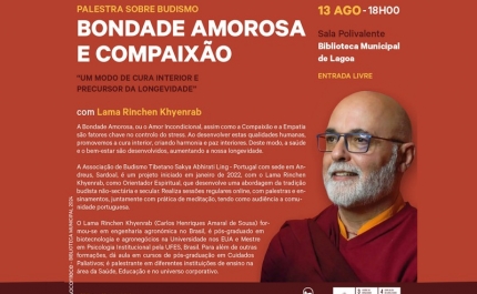 Palestra sobre Budismo | «Bondade Amorosa e Compaixão»