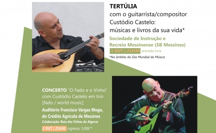 CUSTÓDIO CASTELO LEVA A GUITARRA PORTUGUESA A SB MESSINES