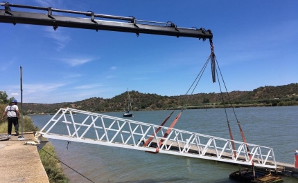 Docapesca substitui cais flutuante que serve rio Guadiana em Foz de Odeleite