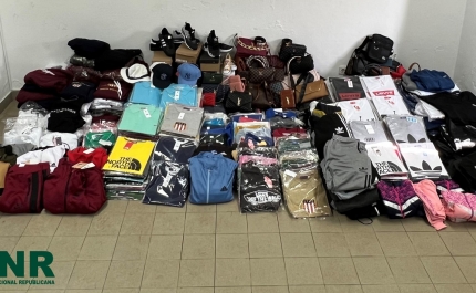 Apreensão de 781 artigos contrafeitos e identificados 11 vendedores ambulantes em Quarteira