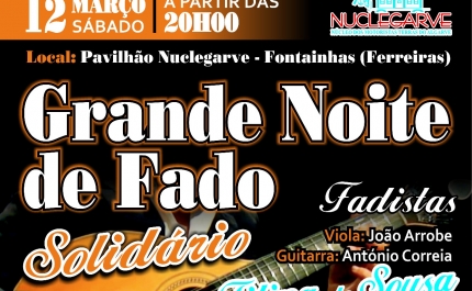 Grande Noite de Fado Solidário nas Fontainhas