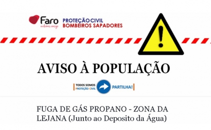 FUGA DE GÁS PROPANO - ZONA DA LEJANA 