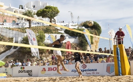 Nelson Pereira e Miguel Pinheiro foram os Campeões na Final do Campeonato Nacional de Futevólei 2017 que decorreu no areal da praia de Carvoeiro   