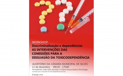 MUNICÍPIO DE SILVES PROMOVE WORKSHOP SOBRE COMISSÕES PARA A DISSUASÃO DA TOXICODEPENDÊNCIA