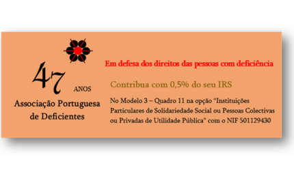 Ajude a APD  |  Associação Portuguesa de Deficientes