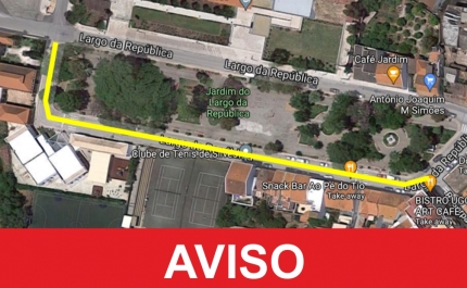 Silves: Largo da República sofre corte parcial de trânsito