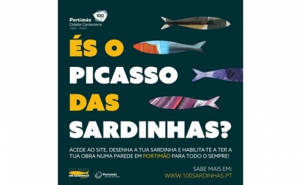 Portimão desafia candidatos a Picasso para o projeto de arte urbana «100 Anos, 100 Sardinhas»
