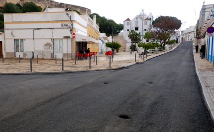 Concluída repavimentação da rua principal de Castro Marim