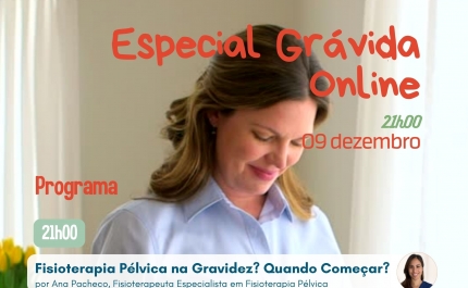 Sessão online e gratuita esclarece grávidas sobre os benefícios da Fisioterapia Pélvica durante a gestação