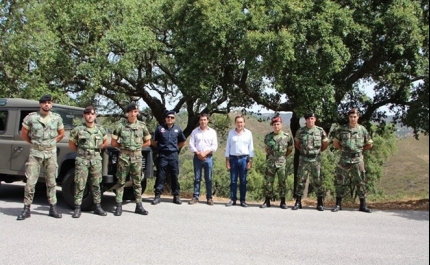 Exército português patrulha Floresta são-brasense