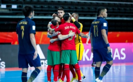 Futsal/Mundial: Portugal vence Argentina e sagra-se campeão pela primeira vez