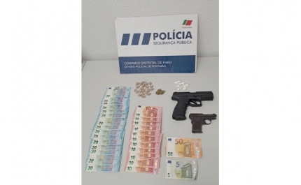 3 detidos pela prática de tráfico de estupefacientes e posse de arma proibida