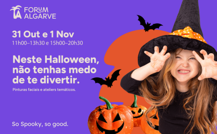 FORUM ALGARVE CELEBRA HALLOWEEN  COM ATIVIDADES GRATUITAS PARA TODA A FAMÍLIA 