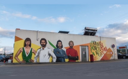 Campanha Galp de apoio a Portugal  | STREET ARTISTS LEVAM «PORTUGAL A PEITO» NO ALGARVE