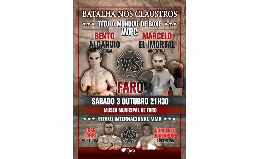 Bento Algarvio disputa Título Nacional de Boxe durante «Batalha nos Clautros»