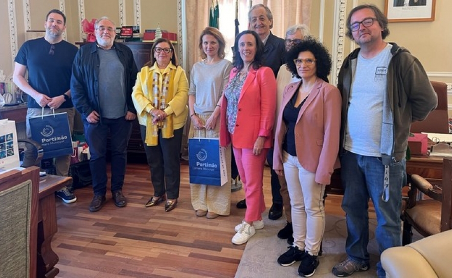 Representantes do júri foram recebidos pela presidente da CM Portimão