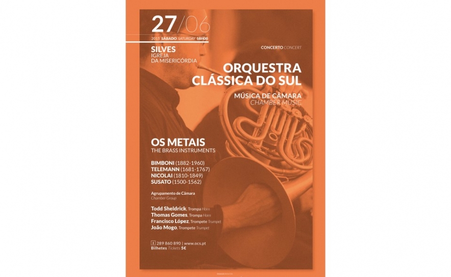 Integrando o protocolo com a Câmara Municipal de Silves ORQUESTRA CLÁSSICA DO SUL APRESENTA «OS METAIS» NA IGREJA DA MISERICÓRDIA EM SILVES 