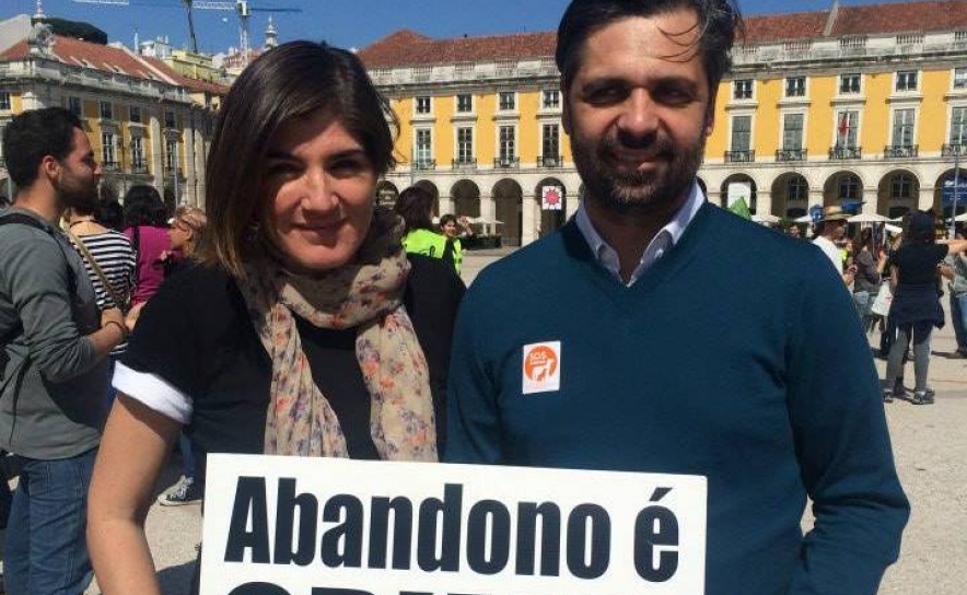 Apresentadora da SIC Sandra Duarte Cardoso, Presidente da SOS Animal e o deputado Cristóvão Norte.