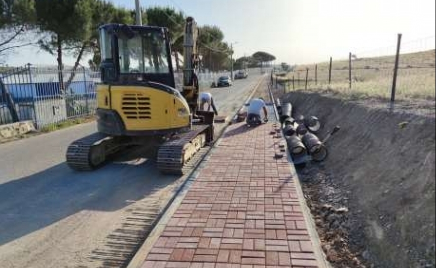Município de Aljustrel está a construir novo percurso pedonal em Messejana