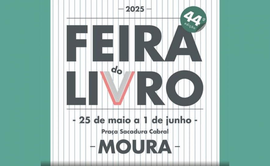 Praça Sacadura Cabral recebe a 44.ª Feira do Livro de Moura 