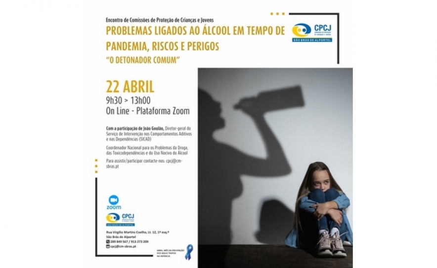 Comissão de Proteção de Crianças e Jovens organiza Encontro Nacional sobre o Alcoolismo, riscos e perigos, em Tempos de Pandemia