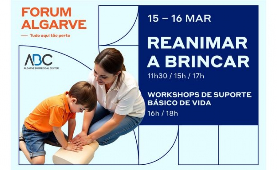 FORUM ALGARVE PROMOVE WORKSHOPS PARA CRIANÇAS DEDICADOS AO SUPORTE BÁSICO DE VIDA