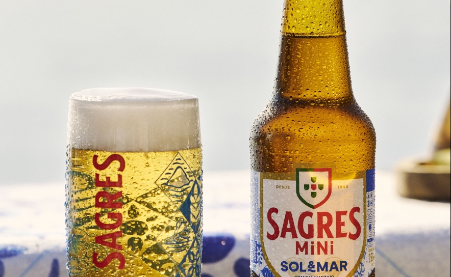 Cerveja Sagres lança Sol&Mar, uma cerveja surpreendente que refresca o corpo e a alma