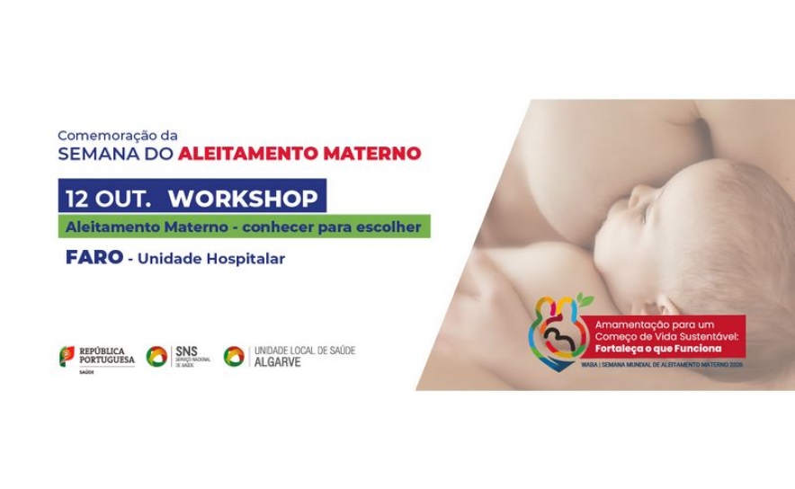 Hospital de Faro promove workshop sobre aleitamento materno