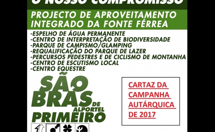 PSD/SBA congratula-se por avanço do projeto Parque Aventura da Fonte Férrea, previsto no seu programa eleitoral em 2017