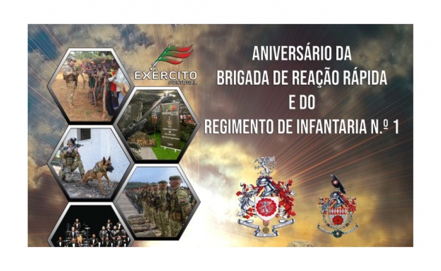 Aniversário da Brigada de Reação Rápida e do Regimento de Infantaria Nº 1 em Tavira