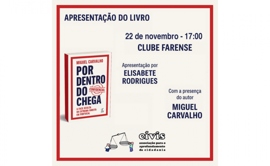 Apresentação do livro «Por dentro do Chega»