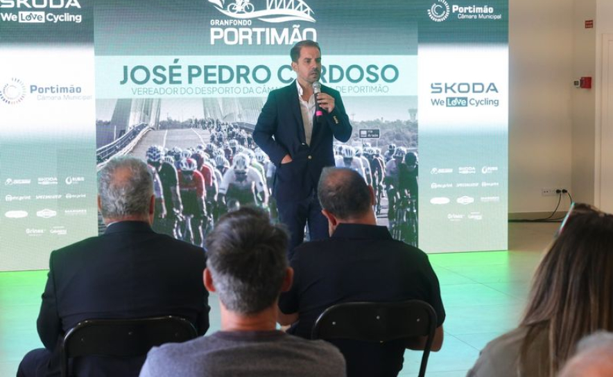 José Pedro Cardoso vereador do Desporto da Câmara Municipal de Portimão durante a apresentação da terceira edição do Granfondo José Pedro Cardoso vereador do Desporto da Câmara Municipal de Portimão durante a apresentação da terceira edição do Granfondo