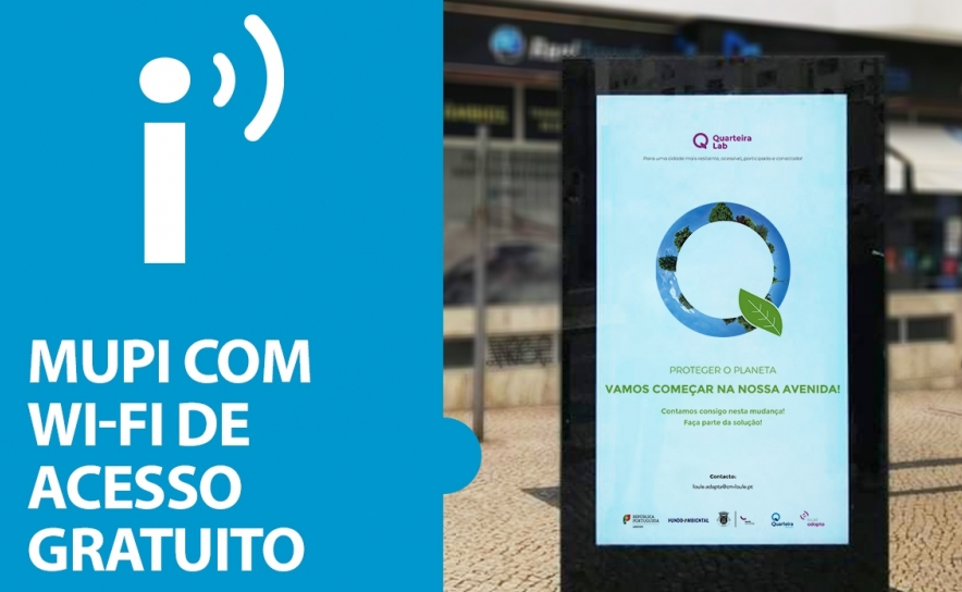 MUPIS DIGITAIS INTEGRADOS NO PROJETO QUARTEIRA LAB DÃO INFORMAÇÕES E INTERNET GRATUITA