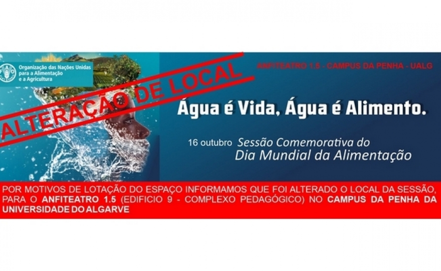DRAP Algarve organiza Sessão comemorativa do Dia Mundial da Alimentação: «Água é vida, Água é Alimento.»