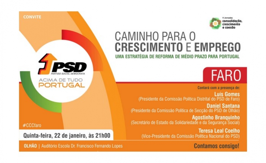 PSD | V Jornadas CCC em Faro