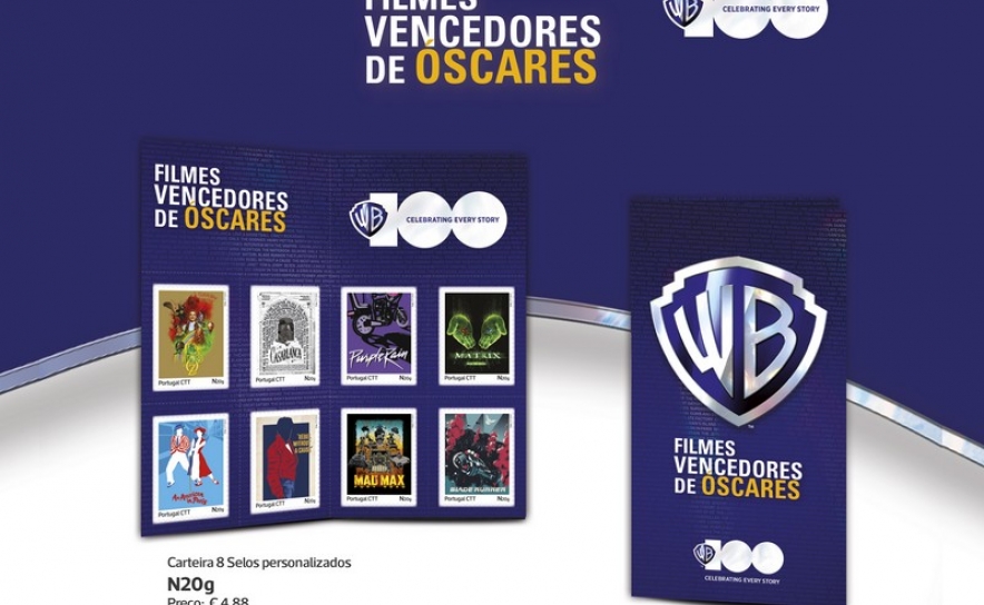 CTT LANÇAM COLEÇÃO DE SELOS PERSONALIZADOS  DEDICADA A FILMES VENCEDORES DE ÓSCARES  